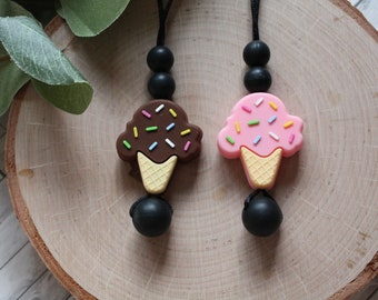Ice Cream Fidget Necklace - Stim Necklace - Sensory Necklace