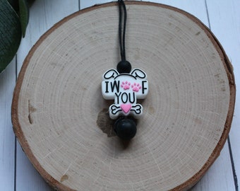 I Woof You Fidget Necklace - Stim Necklace - Sensory Necklace