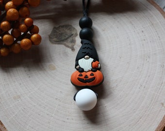 Halloween Gnome Fidget Necklace - Stim Necklace - Sensory Necklace