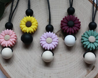 Sunflower Fidget Necklace - Stim Necklace - Sensory Necklace