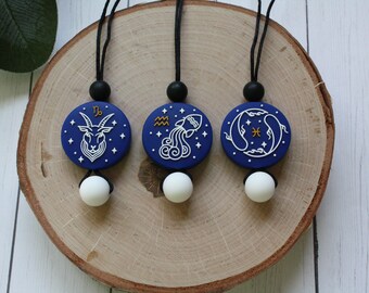 Winter Zodiac Fidget Necklace - Stim Necklace - Sensory Necklace