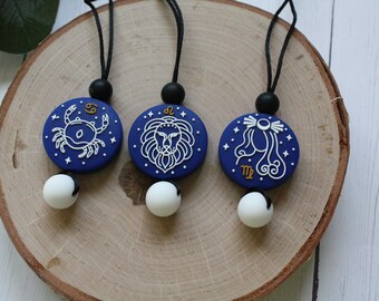 Summer Zodiac Fidget Necklace - Stim Necklace - Sensory Necklace