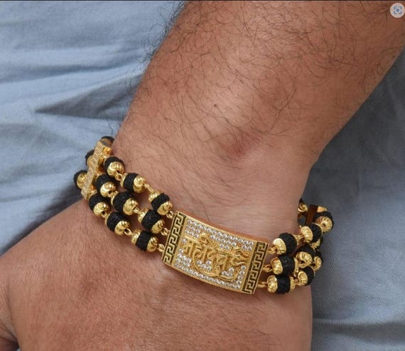 Handmade Religious Mahadev Design High quality Gold Plated Rudraksha Bracelet festival marriage wedding engagement birthday gift Etsy Canada
