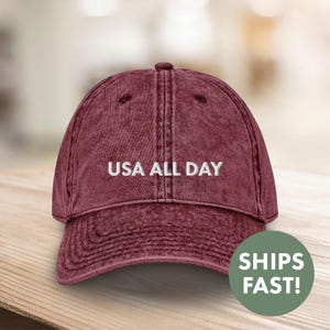 USA Hat, Fourth of July Hats, 4th of July Hat, Patriotic Hat, American Flag Hat, Independence Day, Embroidered Hat