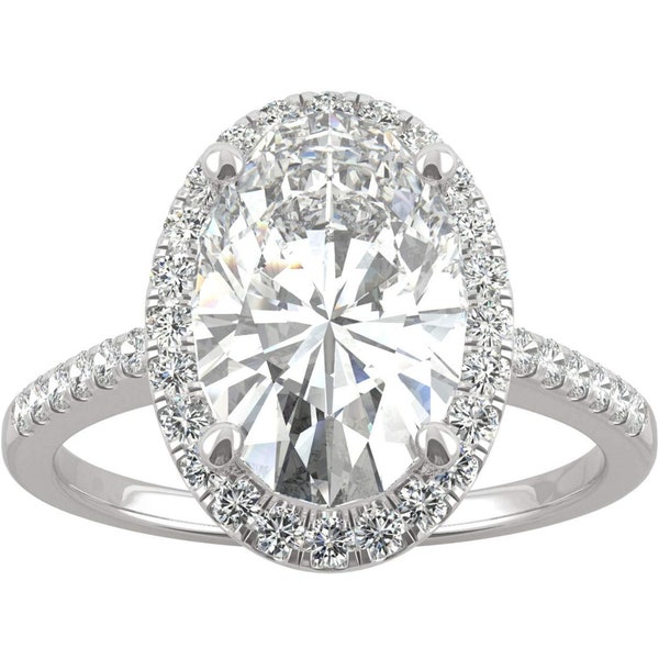 Moissanite Engagement Ring Size 7 - 4.75 CT