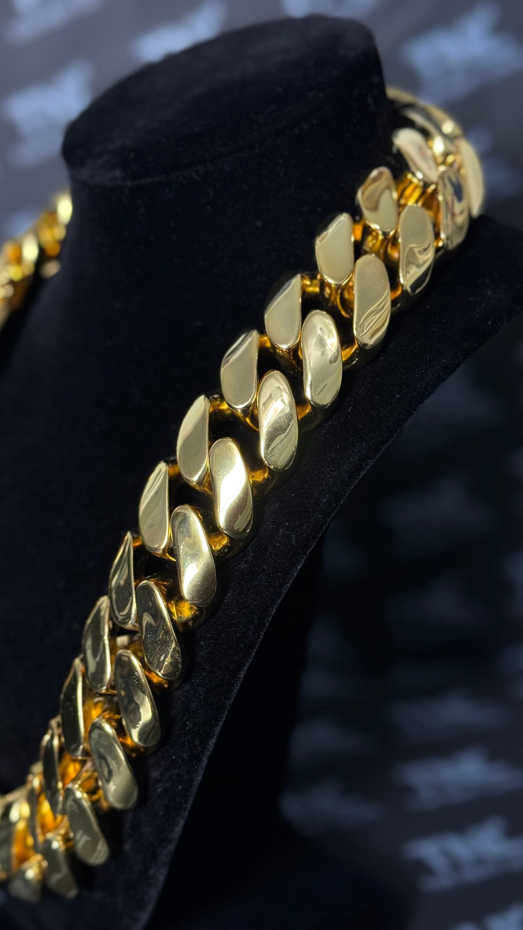 Pvd Placcatura In Acciaio Inox 14 K Catena D'oro Miami Cuban Catena - Foto 4