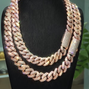 Iced Out Box Chain - Etsy