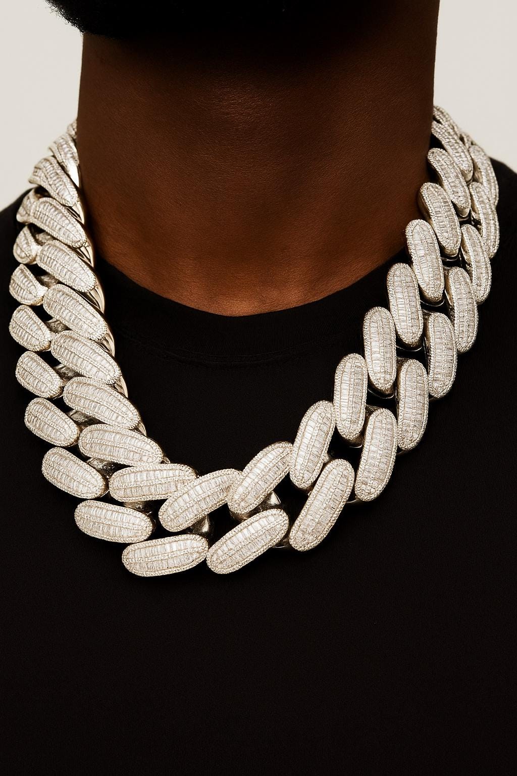 アクセサリー 18kgp Iced Out Prong Chain Necklace 18kgp Iced Out Prong Chain Necklace 【19mm】 | Glitter