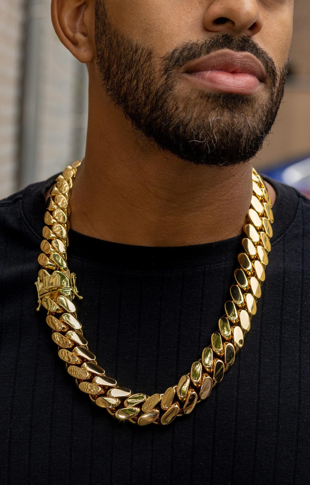 Gold Plated Chain For Men 24k Solid Gold Cuban Chain Buy 14K Gold