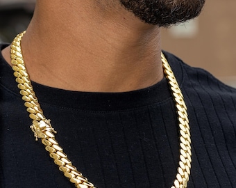 Cuban link chain 22mm-24"-gold plated 18k gold 500 grams heavy ,solid big chain ,stainless steel,half kilo chain,Heavy Cuban link necklace