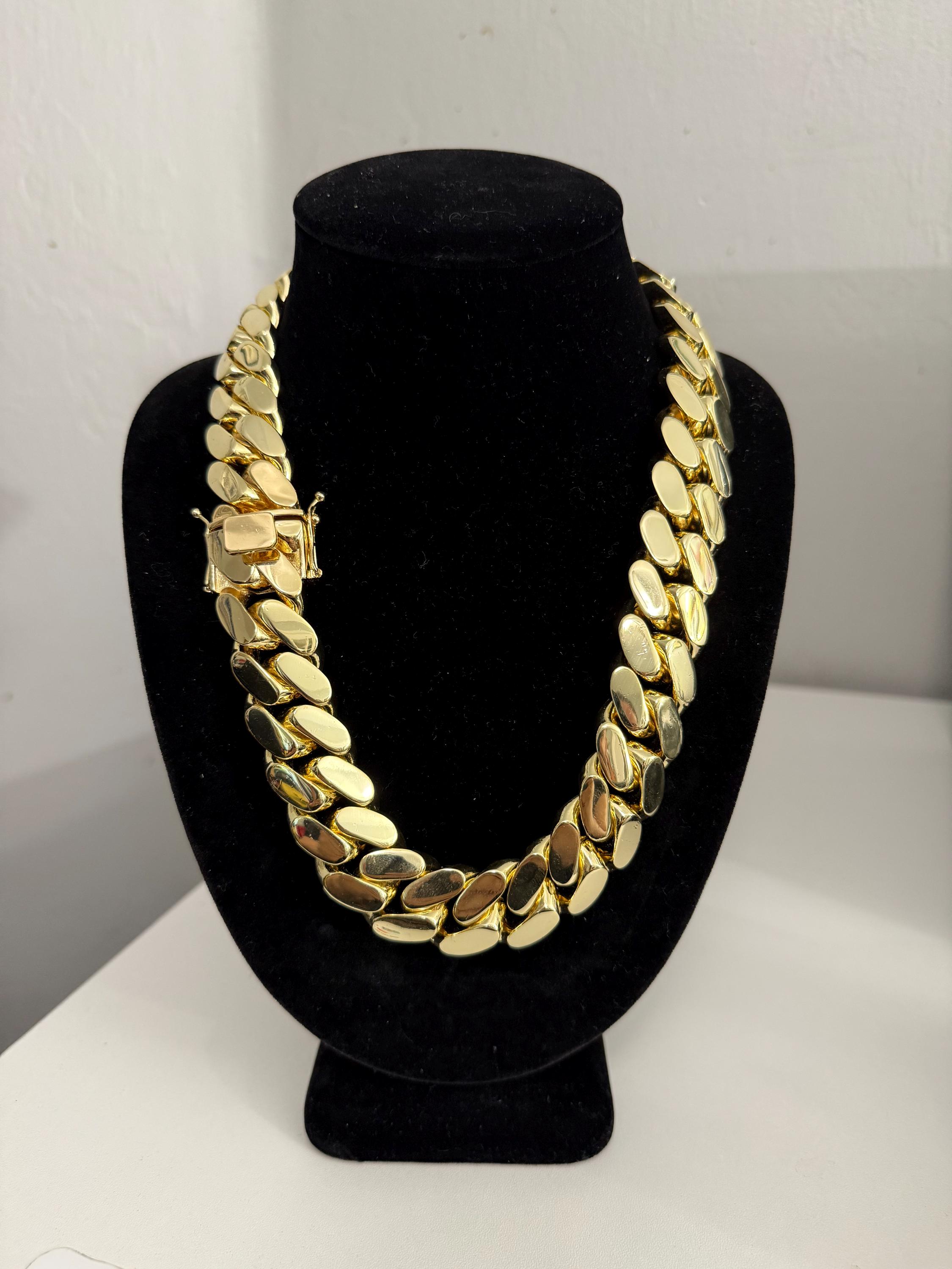 Collane Catena Tubolare Vuota Con Greca Da Uomo In Oro 18 Carati Lunghezza: 60 Cm 15,6g - Foto 9