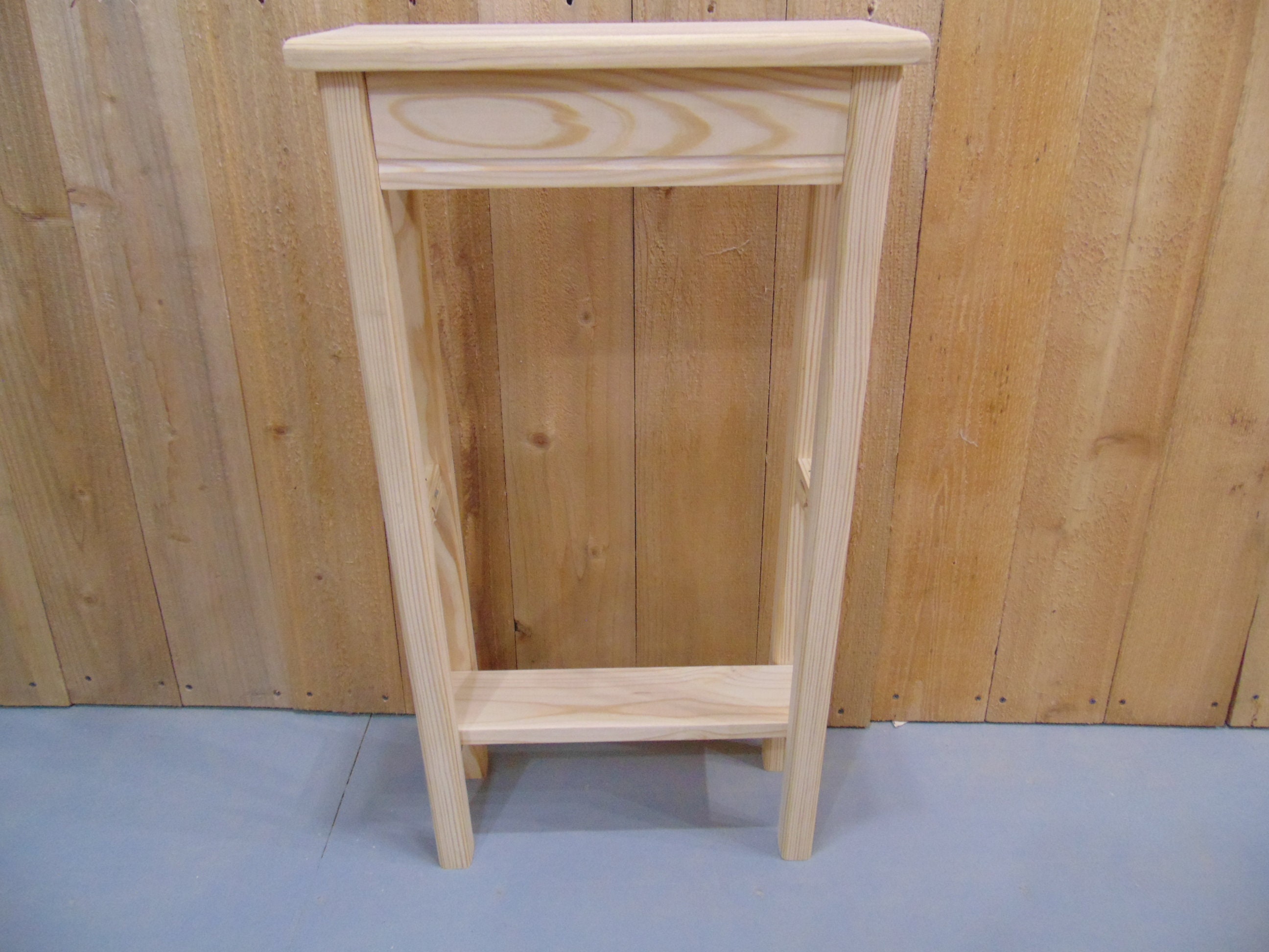 Unfinished Hall Table: Narrow Entry Console, 16-20" Wide (PDF ...