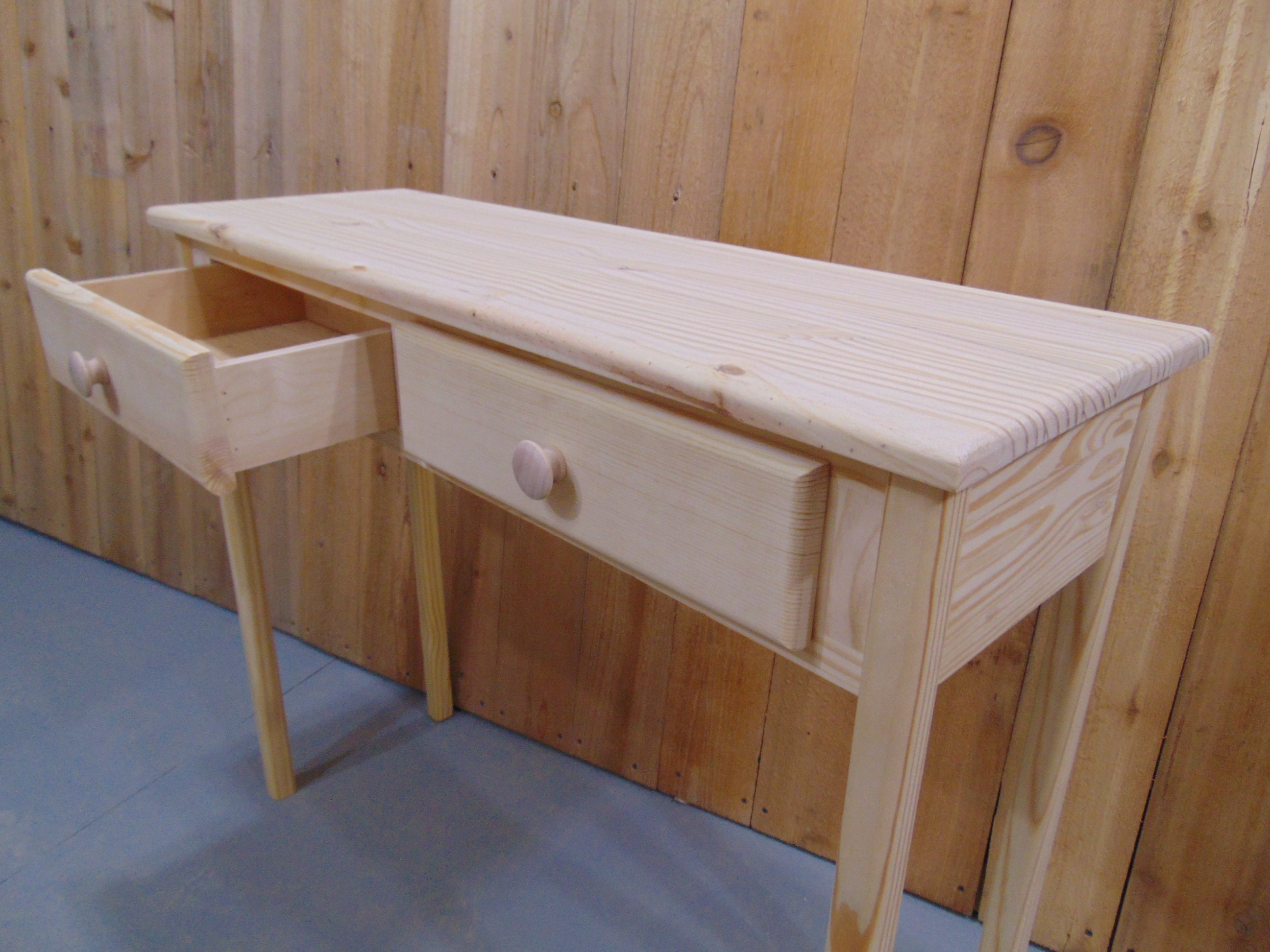 Console Table With Drawers Console Table Wooden Small Entry - Etsy