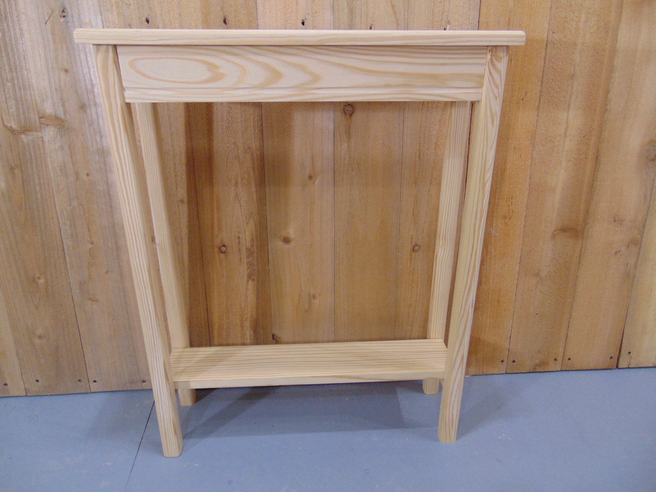 Unfinished Console Table: 2-shelf Hall Table, 24" Wide - Etsy