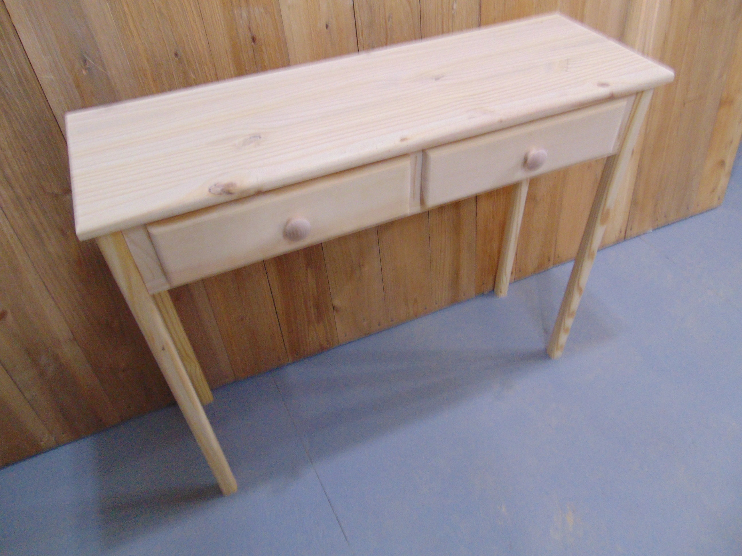 Console Table With Drawers Console Table Wooden Small Entry - Etsy