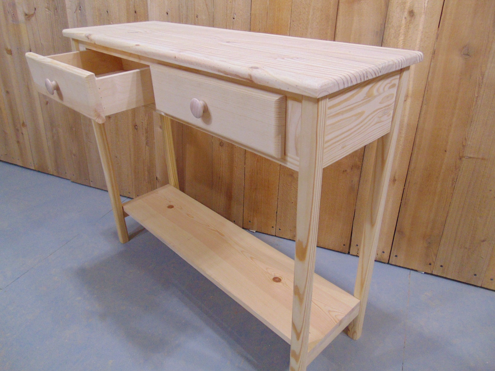Console Table With Drawers Console Table Wooden Small Entry - Etsy