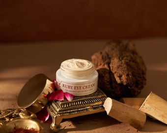 Ruby Oogcrème - Ayurvedische Kumkumadi & Saffraan Oogverzorging I 100% natuurlijk