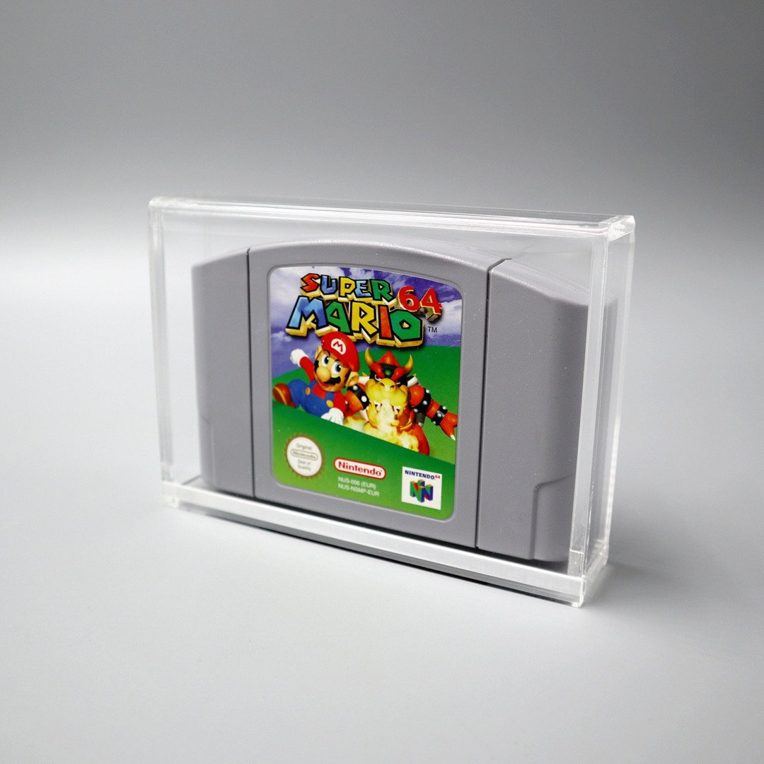 N64 Acrylic Box Case for Nintendo 64 Cartridge Module Games PAL & NTSC