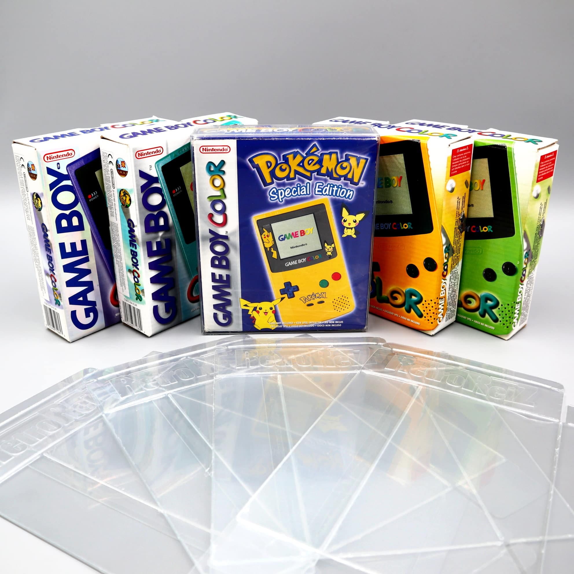強力な PET 保護ケースゲームボーイカラーコンソール OVP ボックス GBC