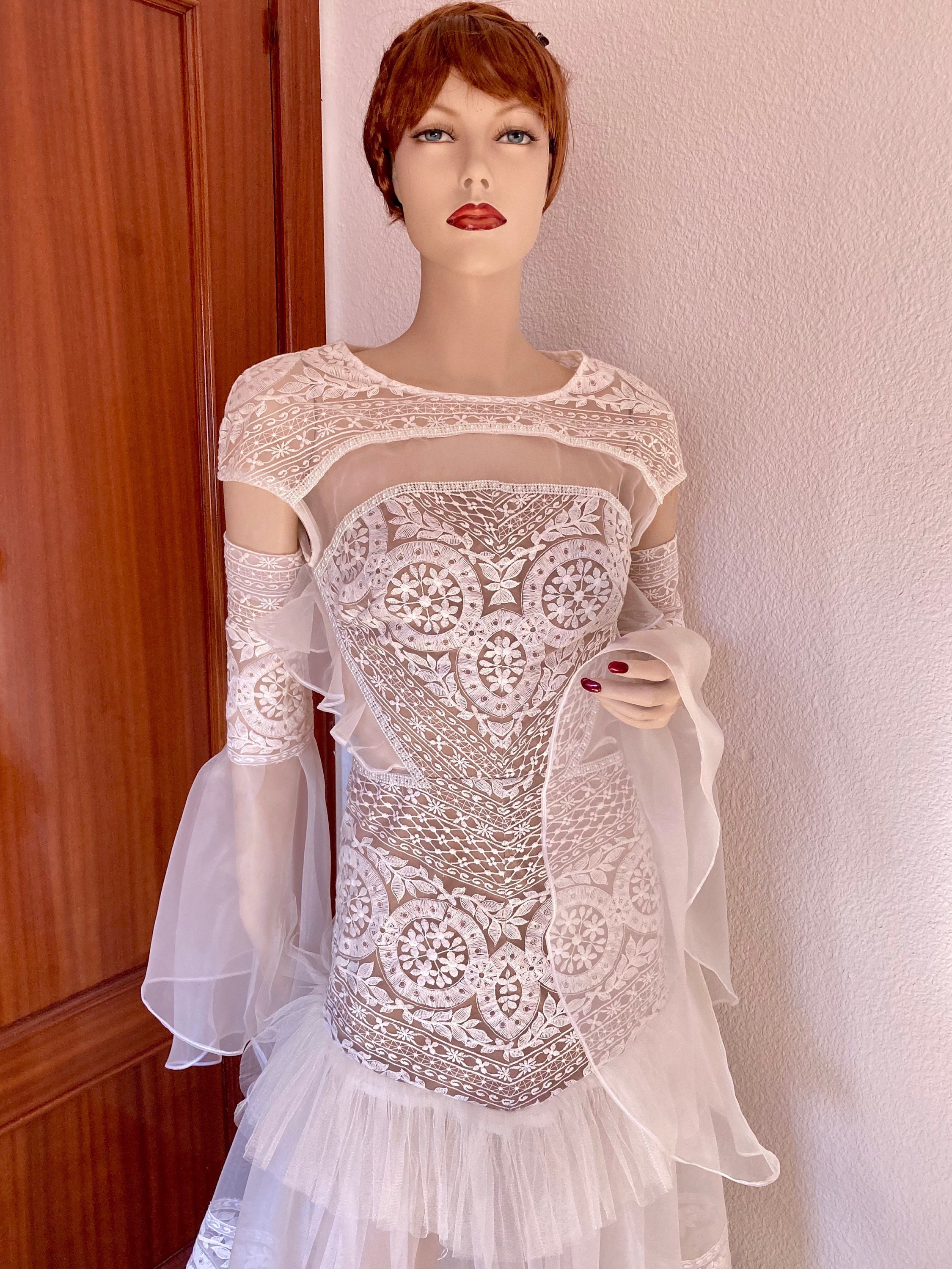 Boho Star Bohemian Wedding Dress