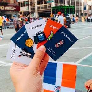 Latino Enamel Pins Set | Cafecito | Platano Power | Vaporub | Toston | Salami