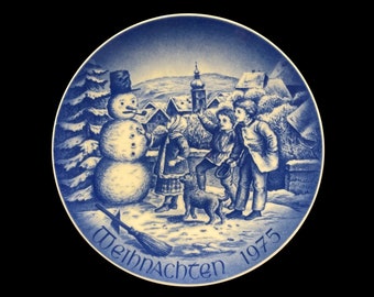 Vintage 1975 Bareuther Bavaria Christmas Plate: Limited Edition Collectible