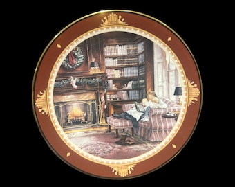 Vintage Collector Plate &quot;The Christmas Story&quot; by Trisha Romance, Ltd Edition Collectible Plate, Decorative Plate, Christmas Plate Wall Plate