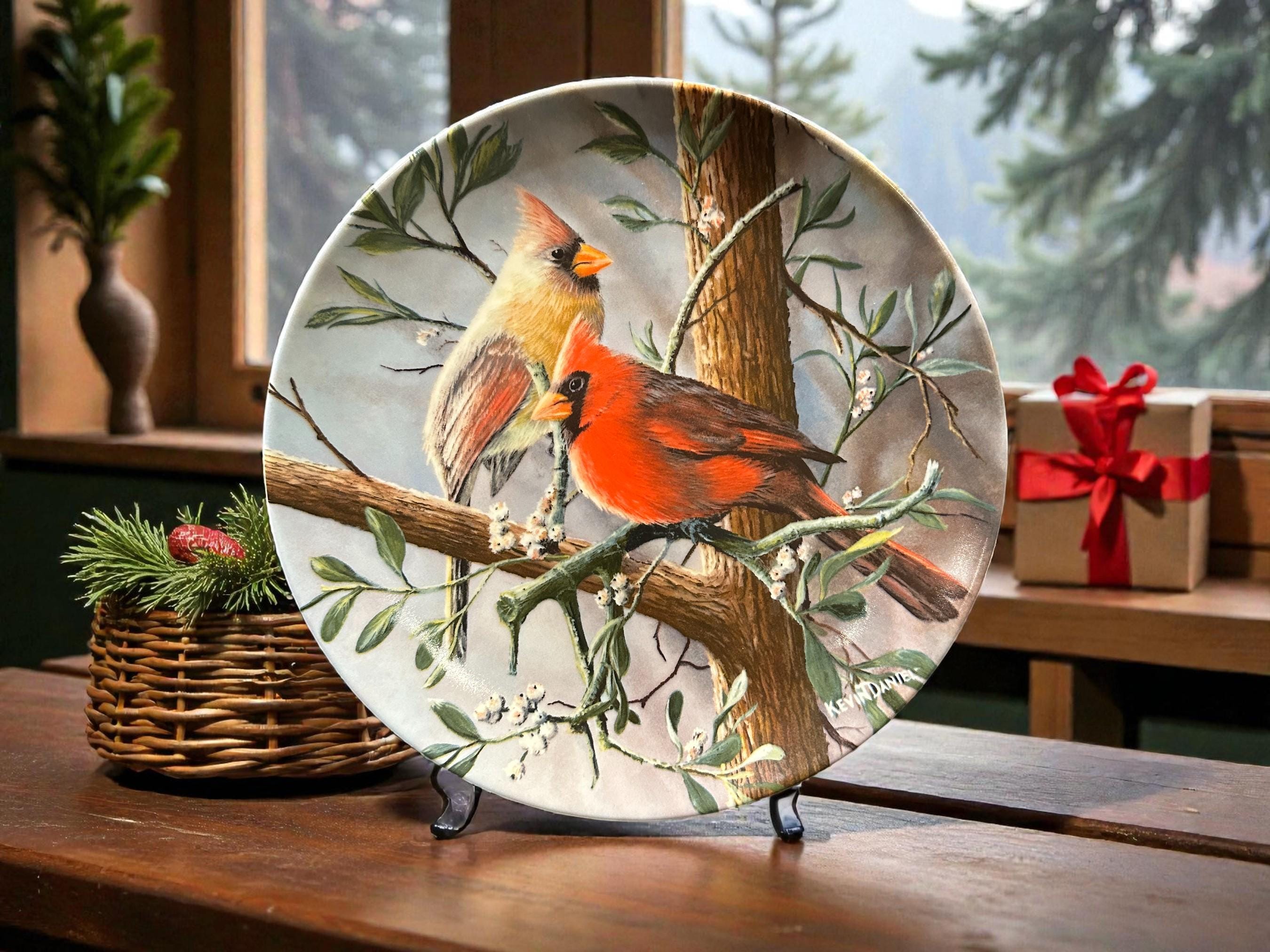 Vintage Collector Plate “the Cardinal” by Kevin Daniel, Britannica