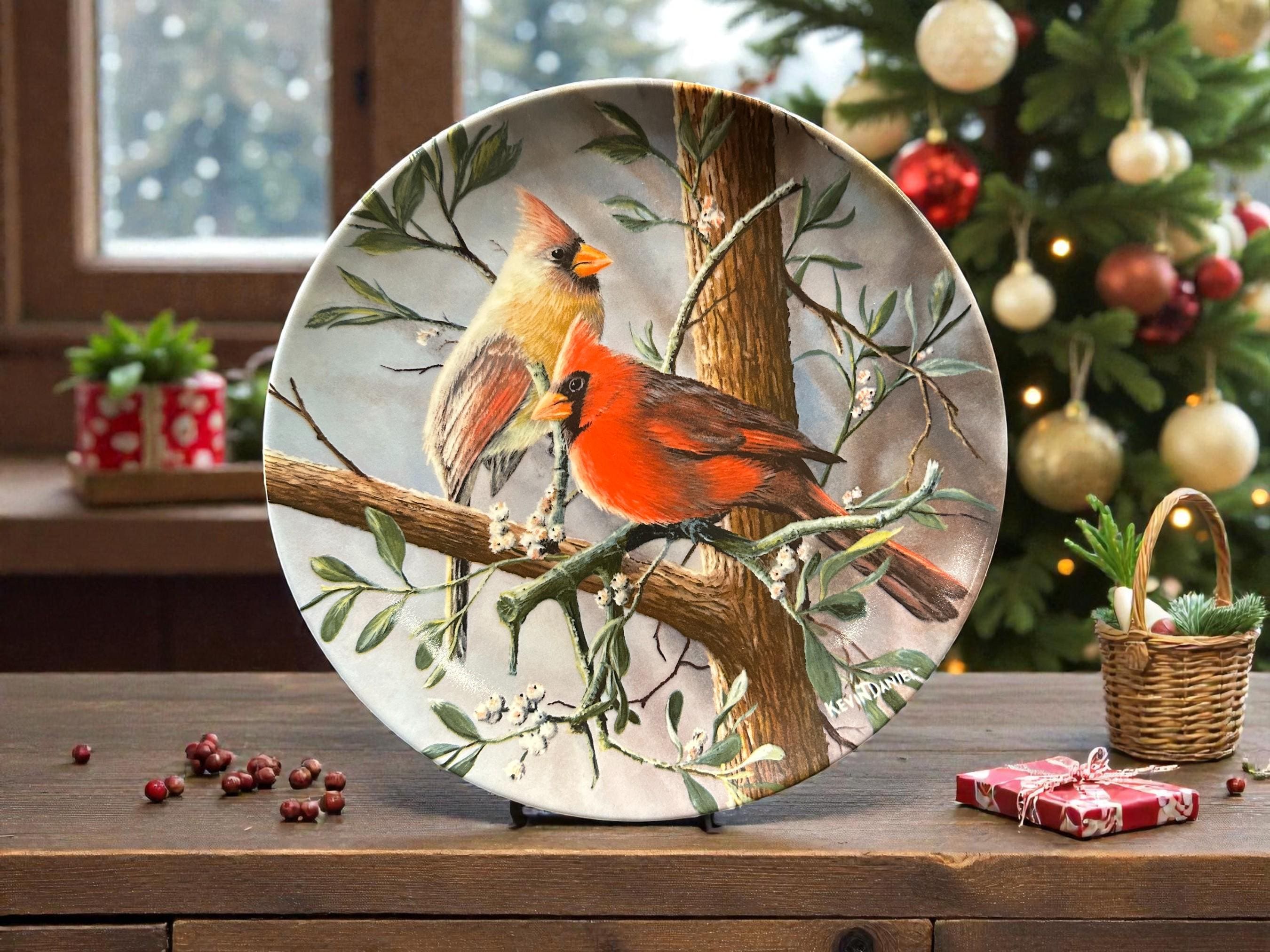 Vintage Collector Plate “the Cardinal” by Kevin Daniel, Britannica