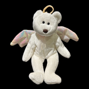 Rare Vintage Beanie Baby &#39;HALO&#39;, First Edition, 1998, Retired Beanie Baby, Collectible Beanie, TY Beanie Baby Halo with Brown Nose