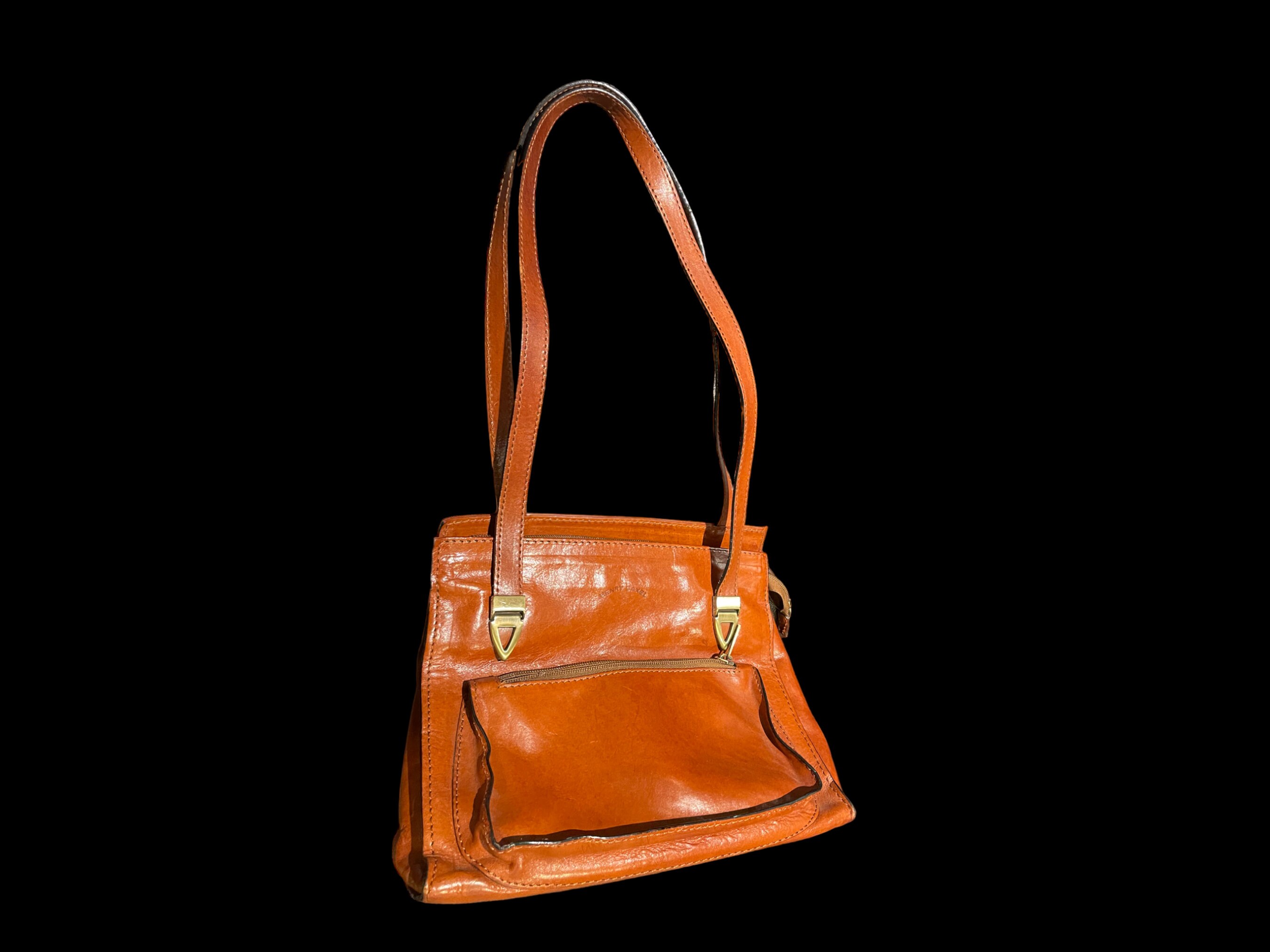 Vintage Henry Saxel Leather Shoulder Bag - 80s Made in France - Etsy