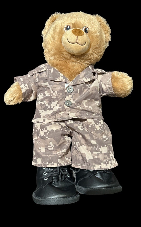 Build A Bear da officina orsacchiotto in soldato militare maglietta dellesercito mimetico digitale pantaloni completo animali di peluche militari orso militare Build A Bear Etsy Italia