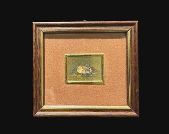 1366 クロモリトグラフィー 23KTG 金箔画 イタリア製 ３点セット Vintage Italian 23K Gold Chromolithograph Mini Paintings – Serie