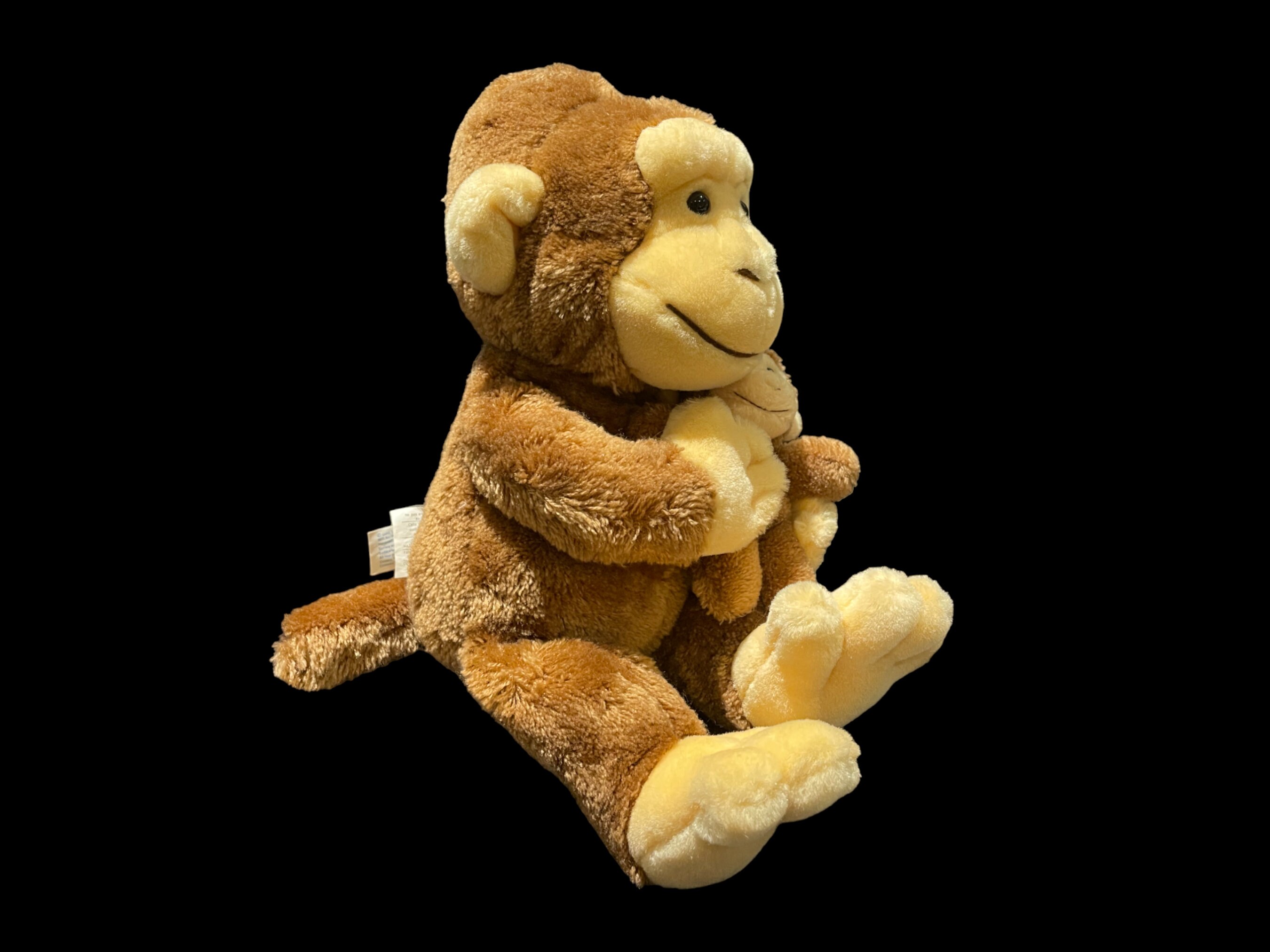 Vintage GUND Heads and Tales Plush Stuffed Monkey, Stuffed Toy Gund