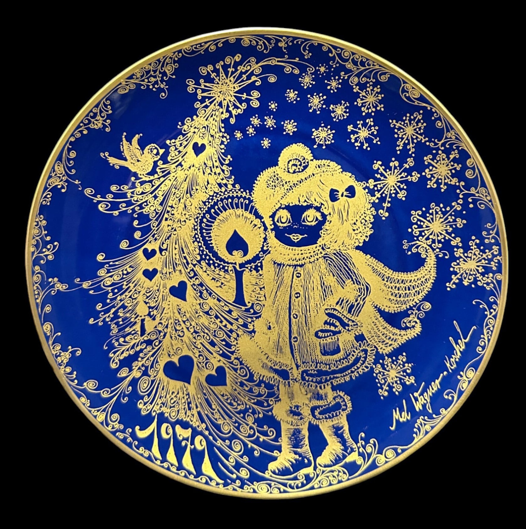 ヴィンテージ キンダーヴァイナハテン コレクタープレート 1979年