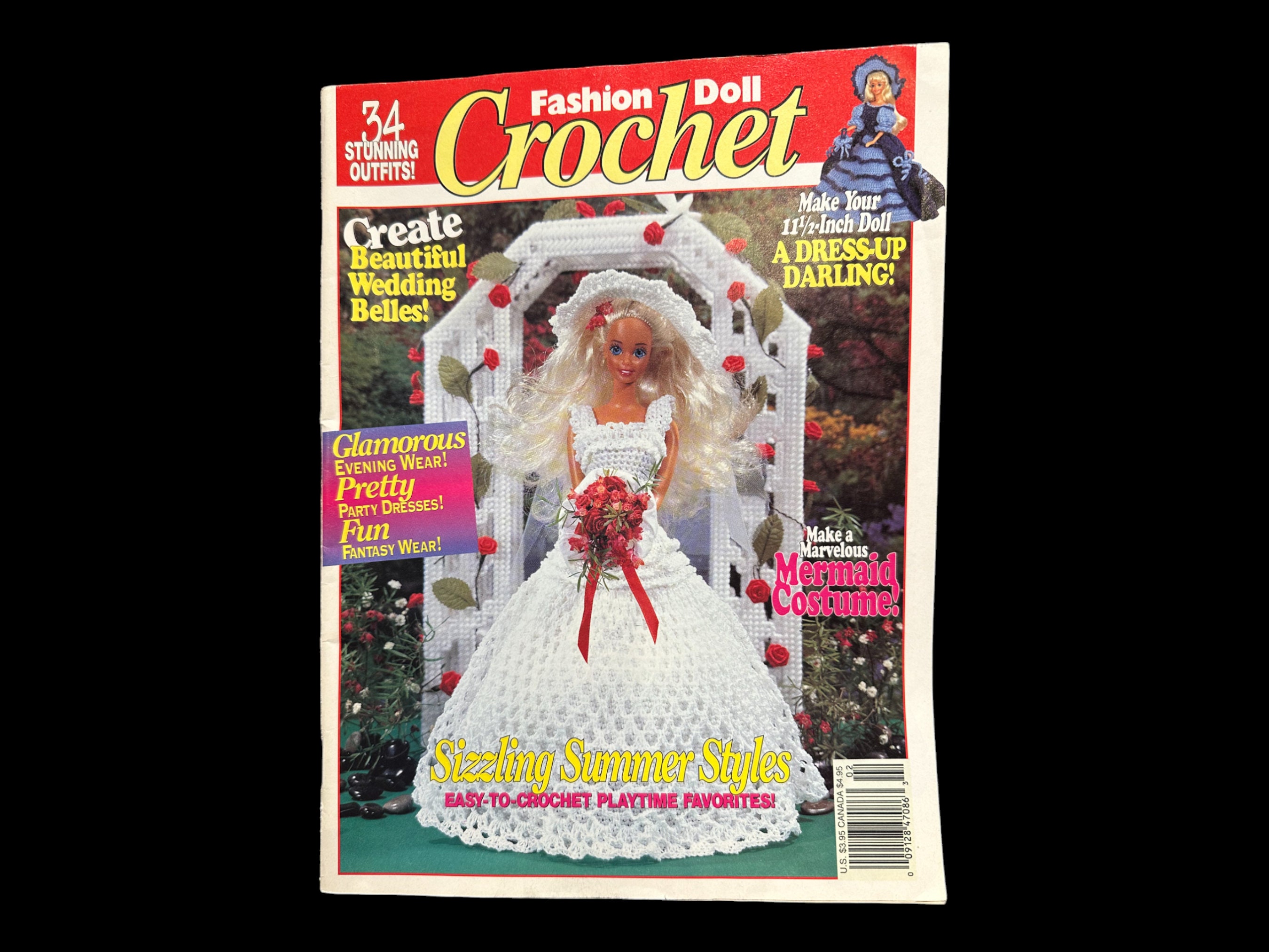 Vintage Fashion Doll Crochet Magazine 34 Stunning Outfits, Crochet