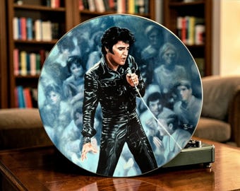 Vintage Elvis Presley ’68 Comeback Special Collector Plate – 1990 Delphi First Issue