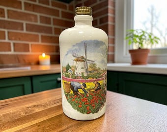 Vintage Hennessy Cognac Ceramic Wine Bottle, French Cognac Decanter