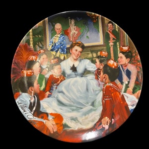 Vintage knowles Sammelteller &quot;Gefange To Kenn You&quot; von William Chambons in der King and I Series, Limited Edition Sammelteller 1985