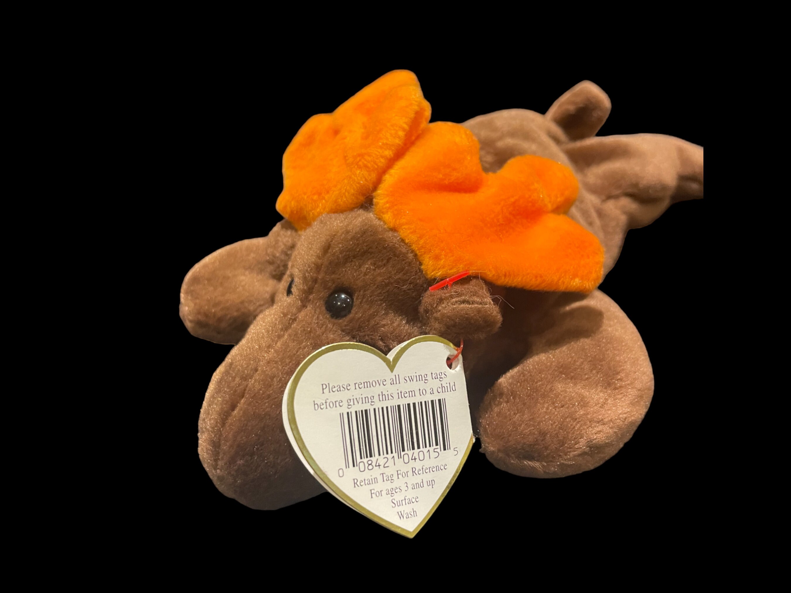 Vintage Ty Beanie Baby Chocolate the Moose: Original Nine