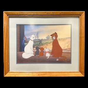 Rare Vintage Disney Exclusive Commemorative Lithograph &quot;The Aristocats&quot; Disney Aristocats Lithograph,1996, Disney Collectible, Animation Art