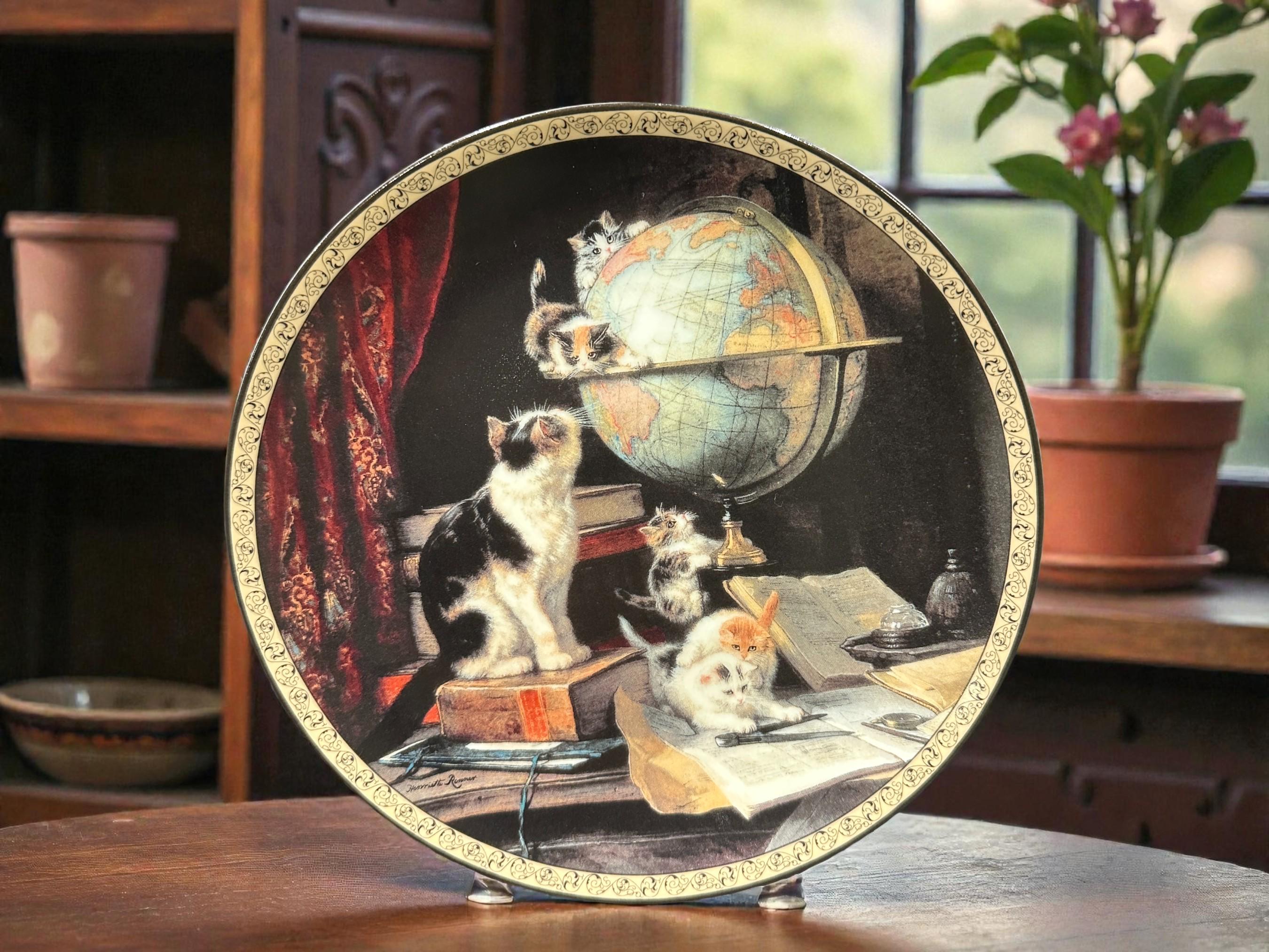 Vintage cat plate - Etsy 日本