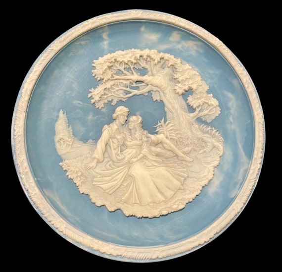 Vintage Incolay Studios Shakespeare Sonnet Plate by Roger Akers