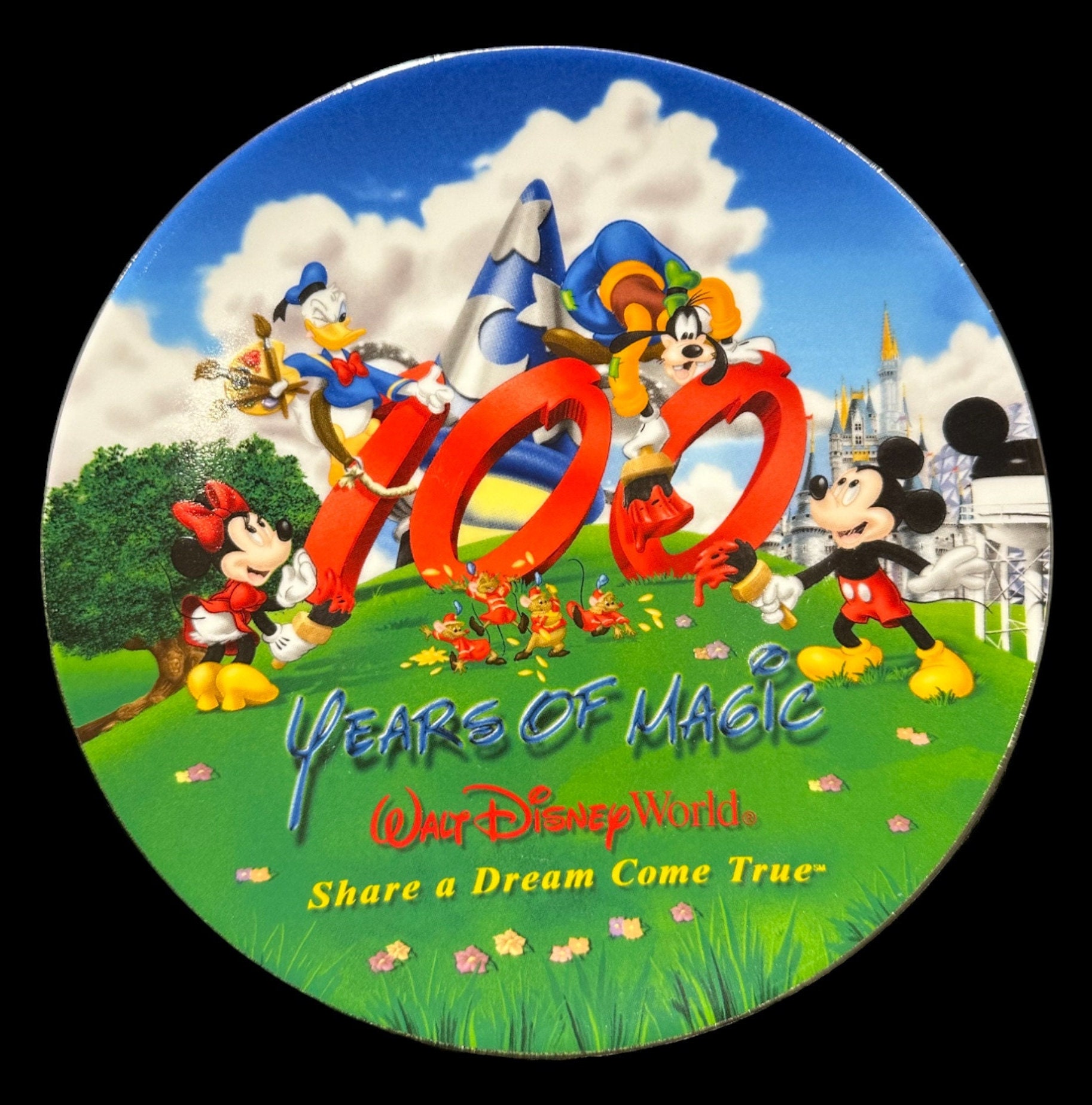 ディズニー 100 Years of Magic プレート Vintage Walt Disney World 100 Years of Magic Collector Plate (8 1