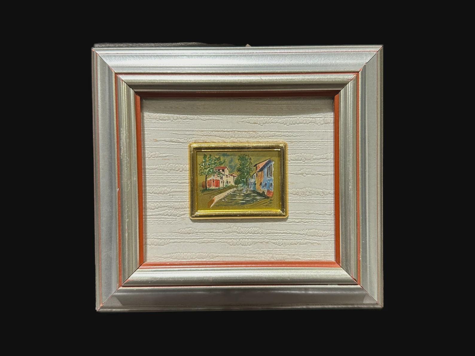 1366 クロモリトグラフィー 23KTG 金箔画 イタリア製 3点セット