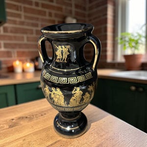 ギリシャ製 24Kゴールド装飾 花瓶　欠けあり 24k gold vase - Etsy 日本