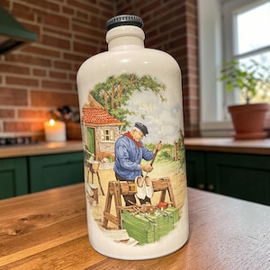 Vintage Erven Lucas Bols Amsterdam Stoneware Bottle – Dutch Liquor Bottle