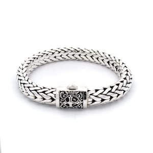 Garni 925 Quality Sterling Silver, Handmade in Bali, Wheat Link