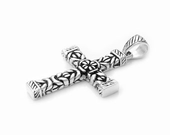 Garni 925 Sterling Silver Handcrafted Men's Tro Cross