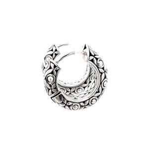Garni 925 Sterling Silver Handcrafted Ardemis Hoop Earrings bild 2